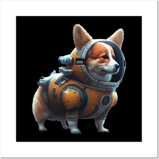 Dog Space Explorer Posters and Art